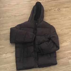 Boys black puff jacket